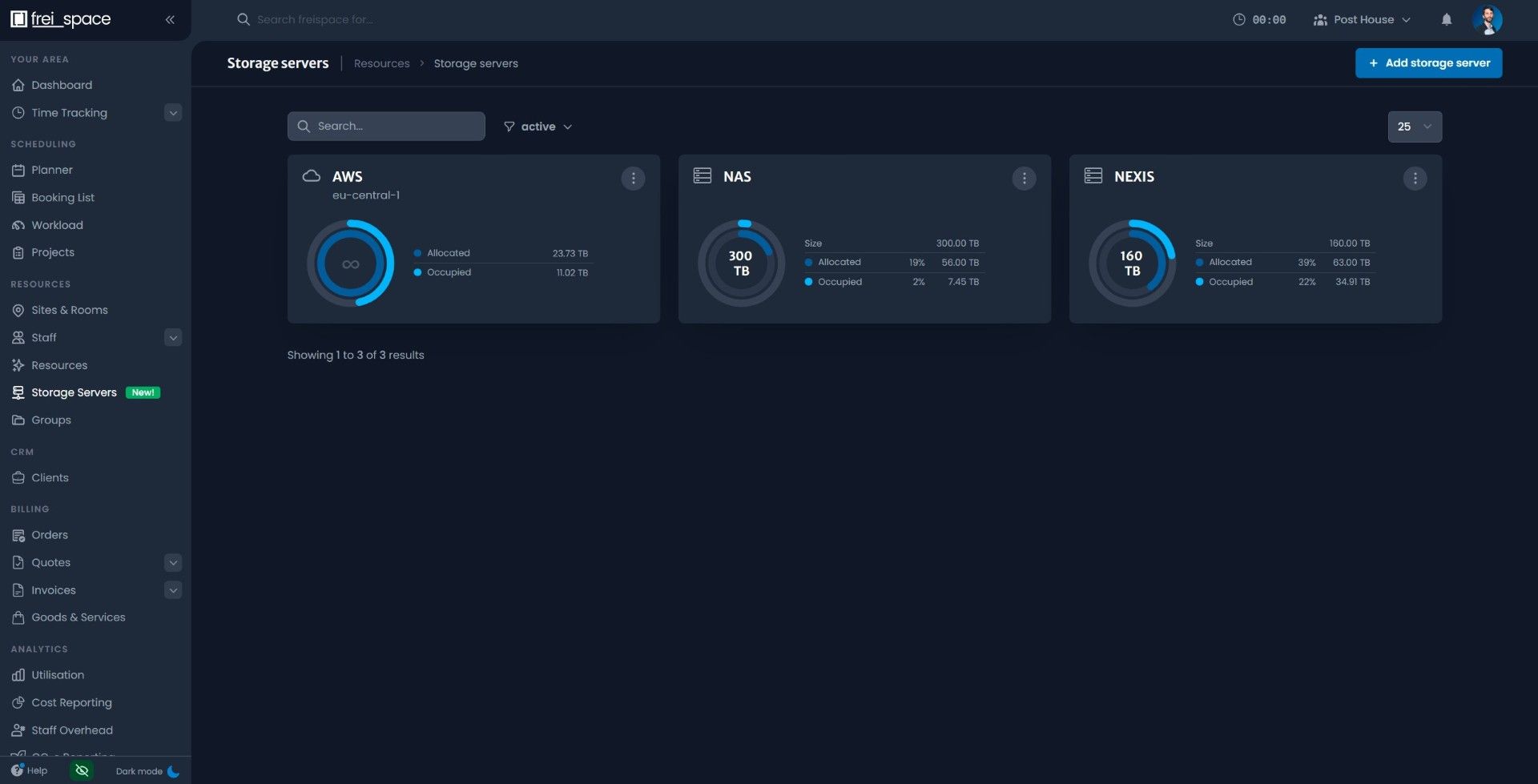 freispace Server Management, On-Premise und Cloud