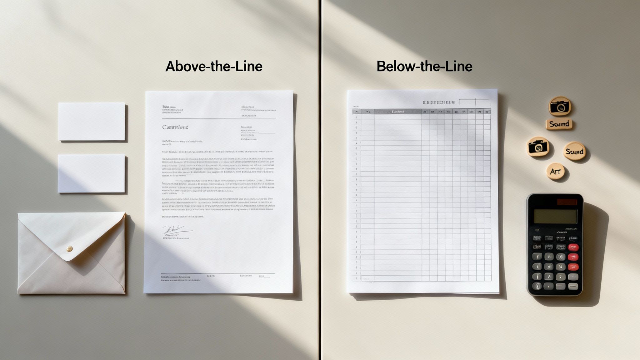 Filmmaker reviewing a budget spreadsheet on a laptop.