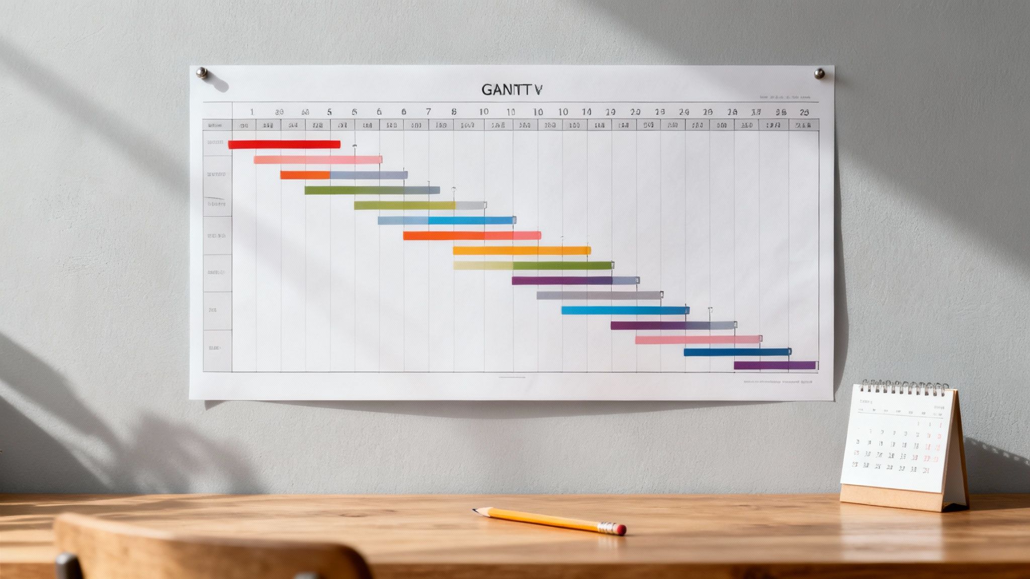 Gantt Chart Production Schedule