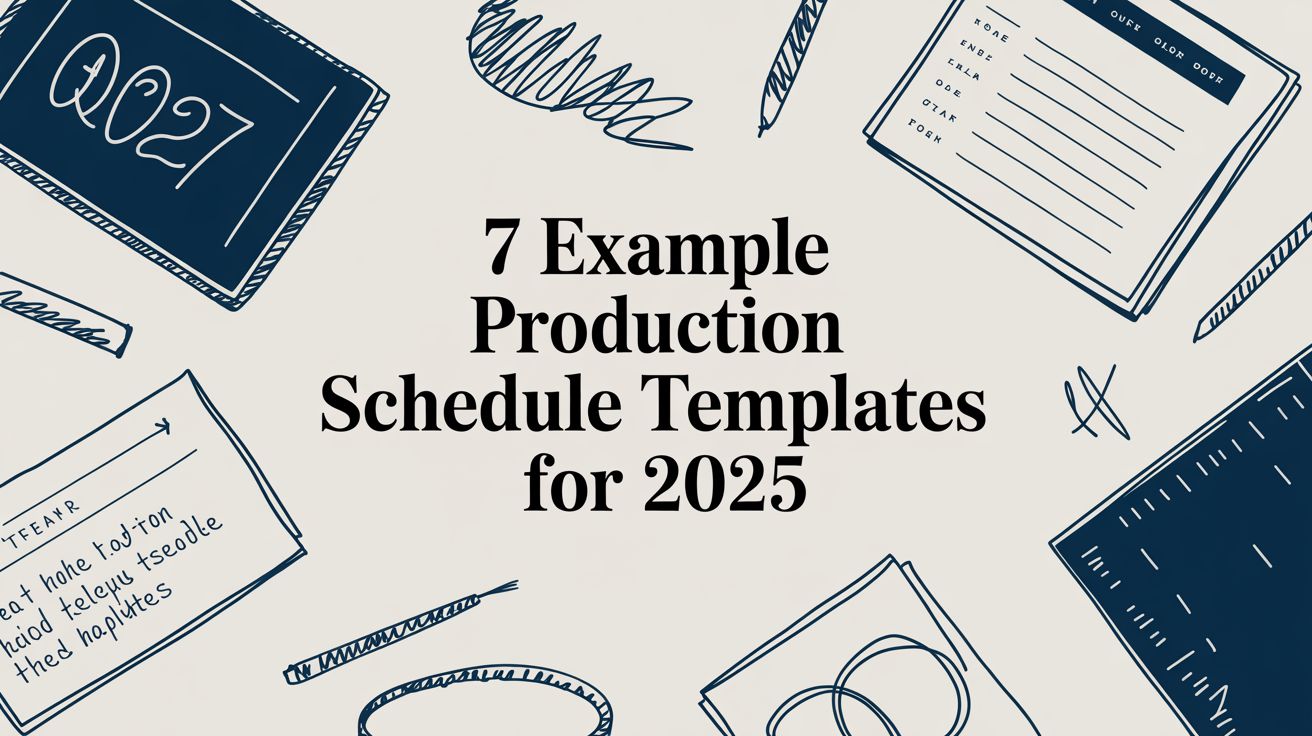 Explore our guide to find the perfect example production schedule for your needs. Master film, TV, and VFX planning with our templates and analysis.