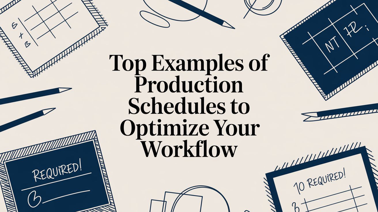 Discover 6 key examples of production schedules, including Gantt charts and Kanban, to improve efficiency in your studio or project.