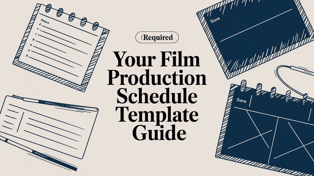 Build a flawless shooting plan with our film production schedule template guide. Learn pro tips for scheduling features, shorts, and series efficiently.