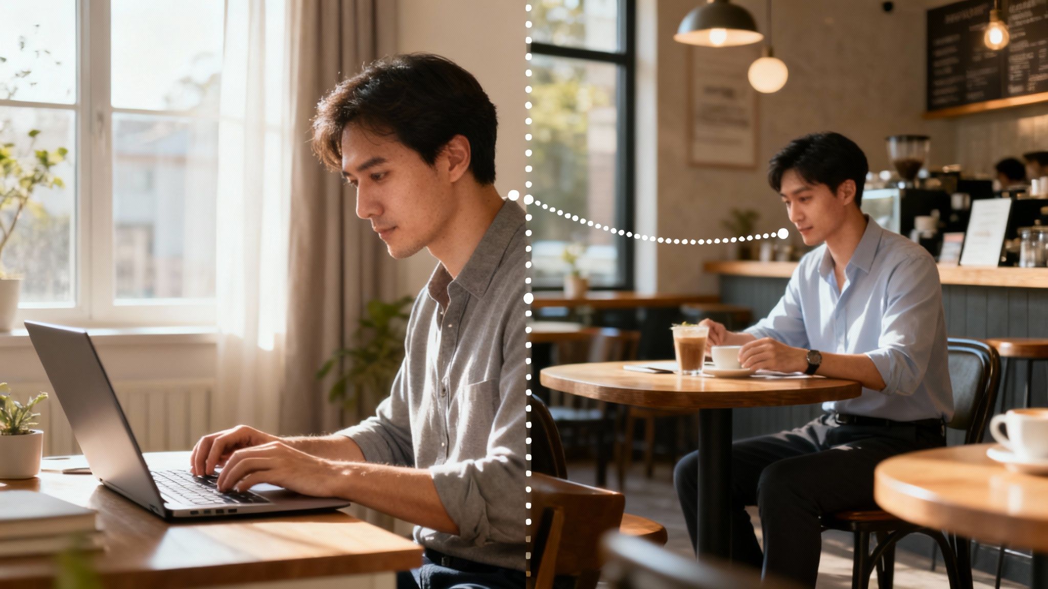 A modern, comfortable home office setup reflecting the benefits of flexible work.