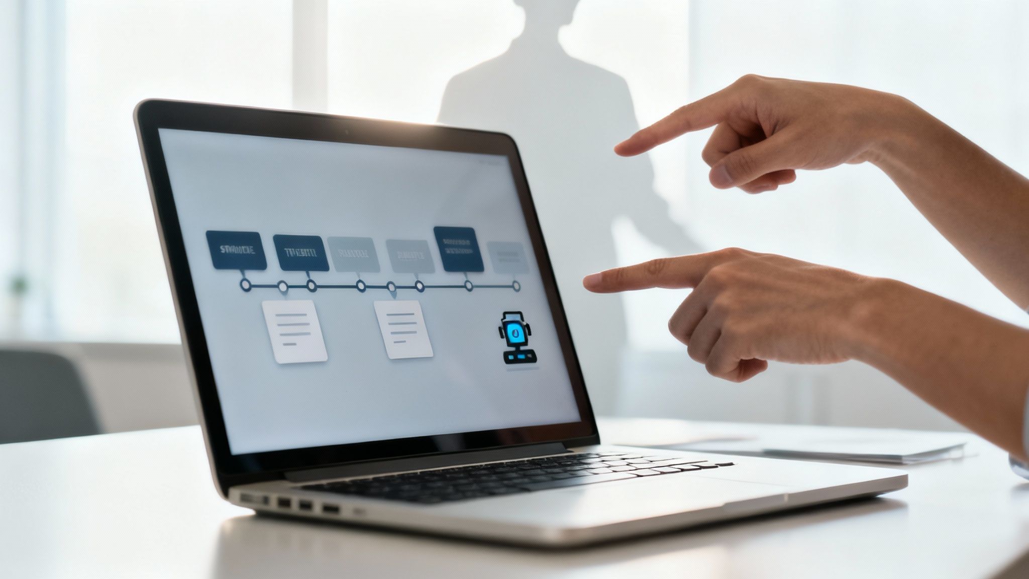 A screenshot of the Freispace user interface showing a project timeline with clear milestones.