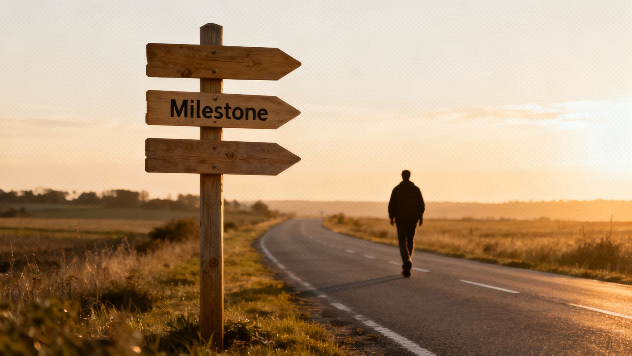 A team collaborating around a desk, planning out project milestones.