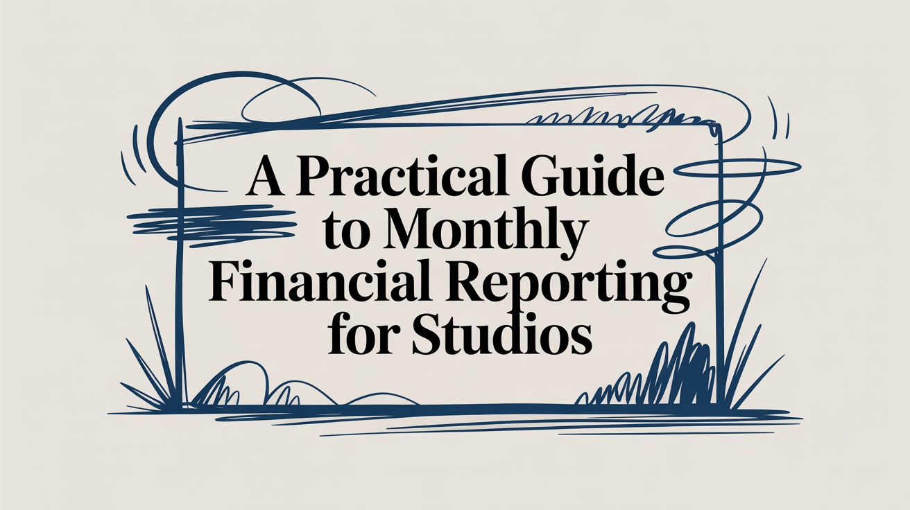 Master monthly financial reporting with our guide. Learn to track key metrics, automate reports, and turn your studio's financial data into a competitive edge.