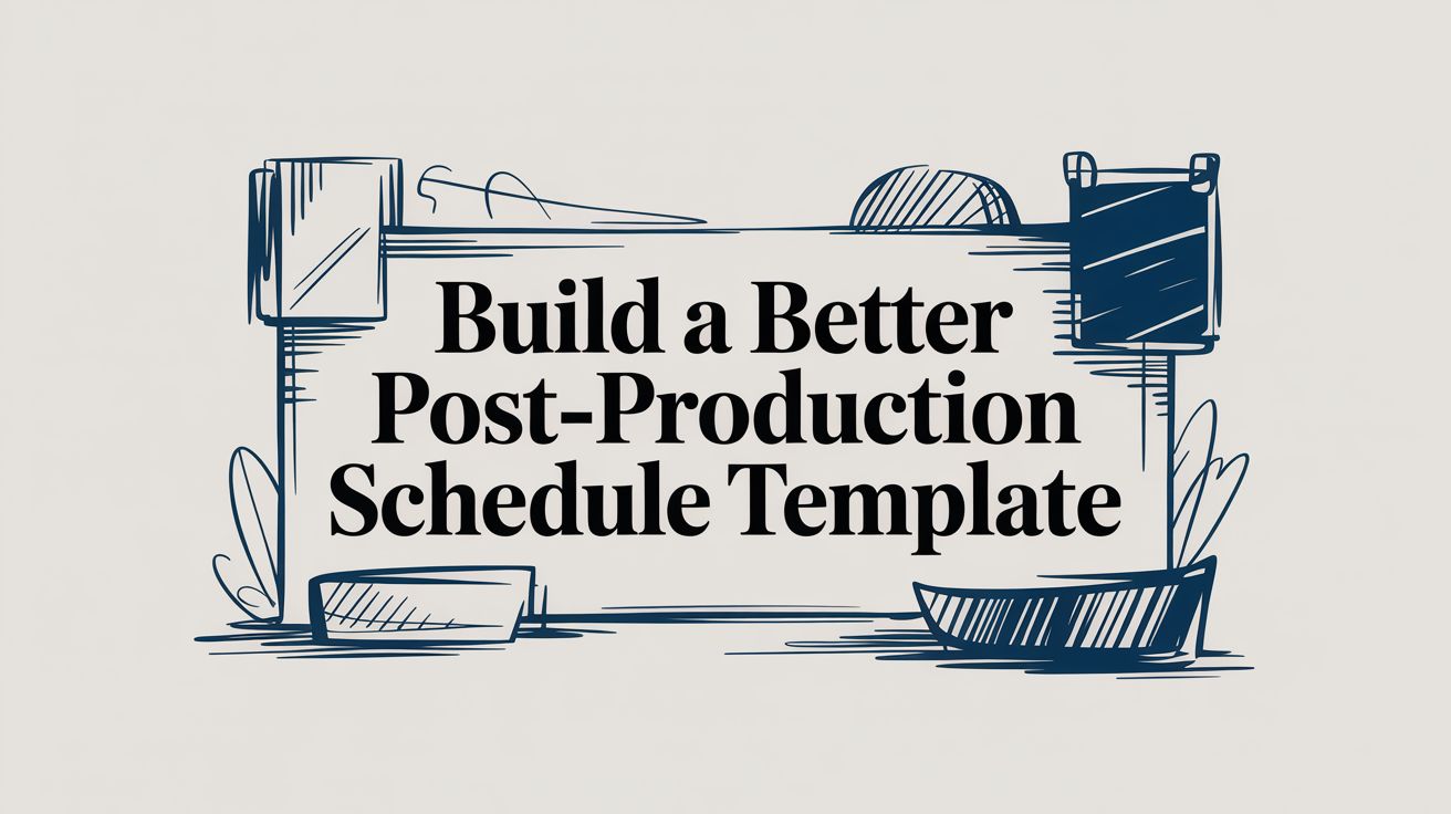 Stop guessing. Build a dynamic production schedule template to master deadlines, resources, and budgets in your post-production workflow.