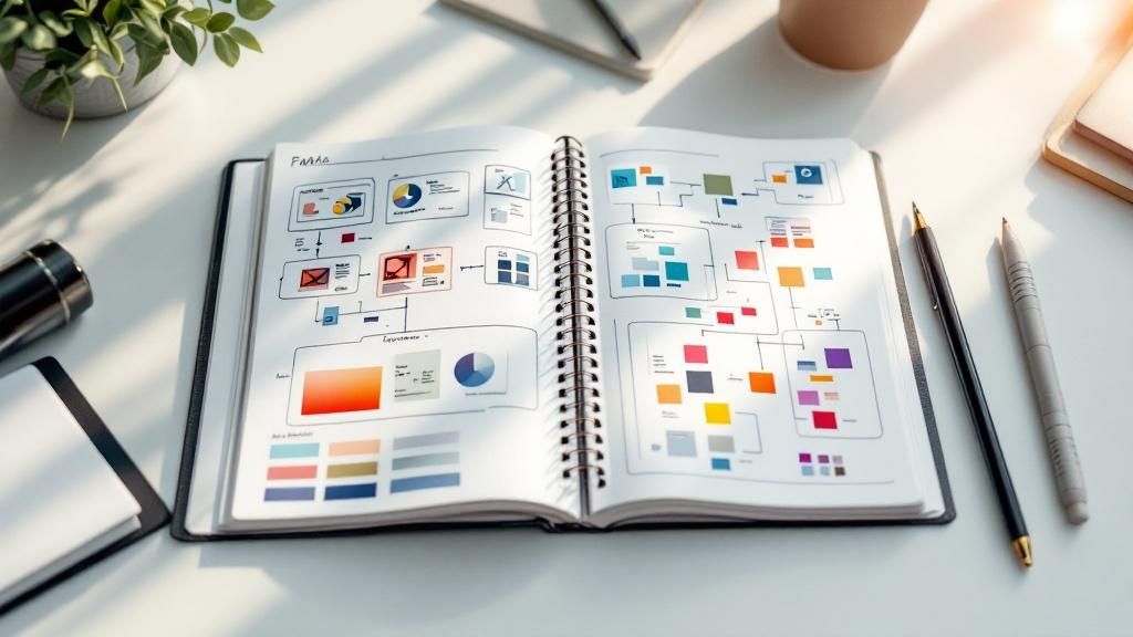 A team of creatives collaborating in a modern office space, illustrating project management principles