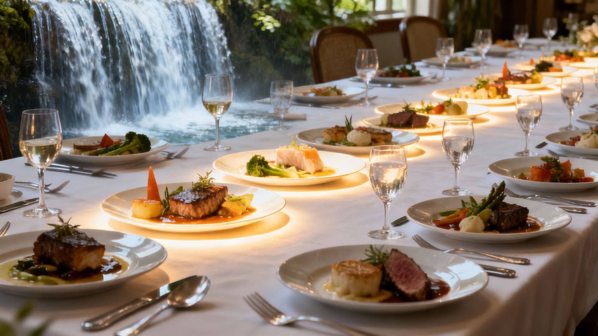 A diagram showing the linear, cascading steps of the Waterfall project management methodology.