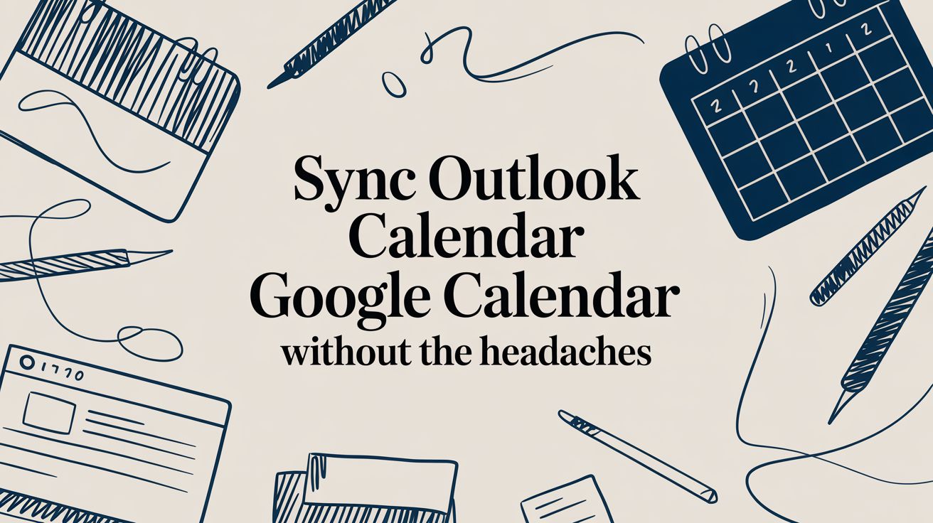 Tired of managing two schedules? Learn how to sync Outlook Calendar Google Calendar with our guide on one-way, two-way, and automated methods.