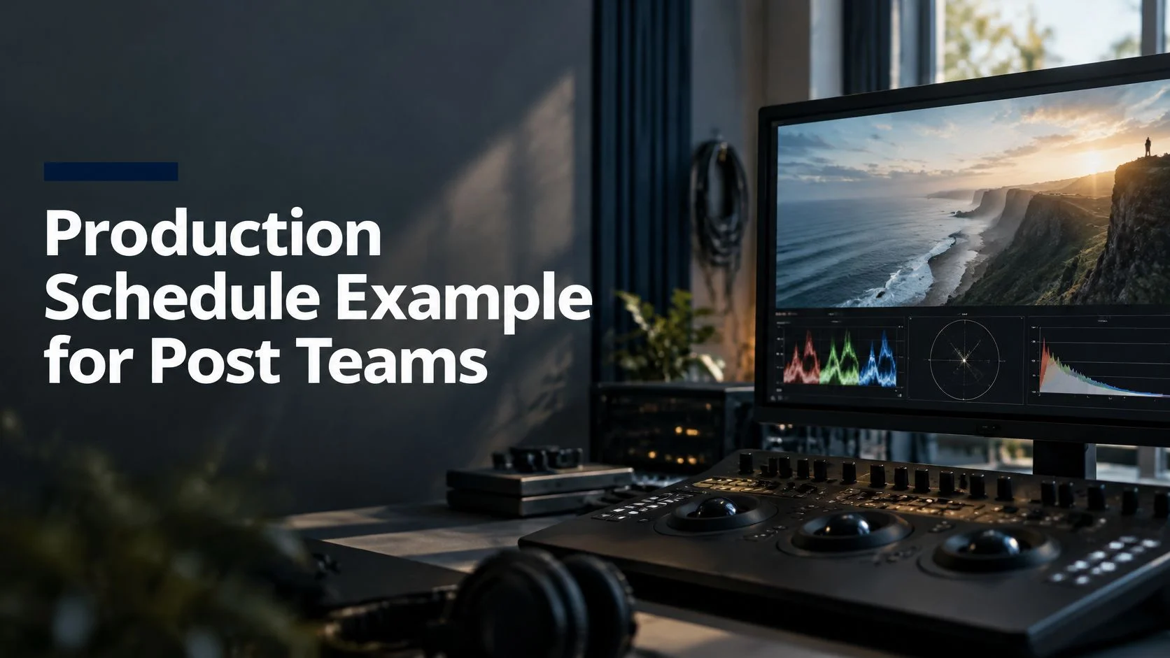 Production Schedule Example for Post Teams